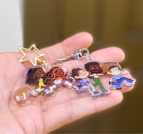 Chibi key chain set
