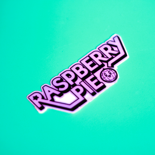 Raspberry Pie bumper sticker